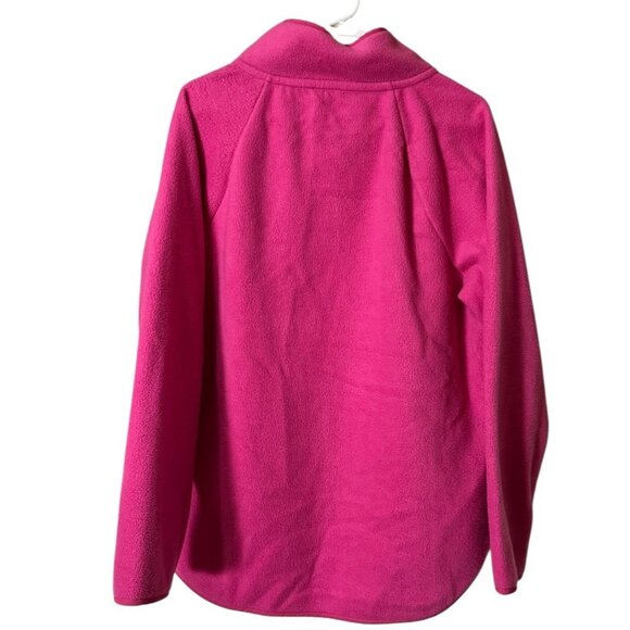 J. Crew Sweatshirt Women Size Large Quilted Sherpa Fleece Snap Pullover Preppy - Picture 2 of 13